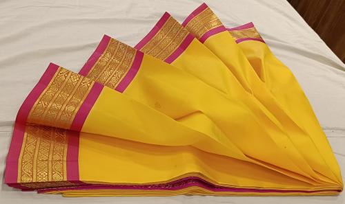 THIRUBHUVANAM HF ZARI SILK SAREE 5.50 MTS